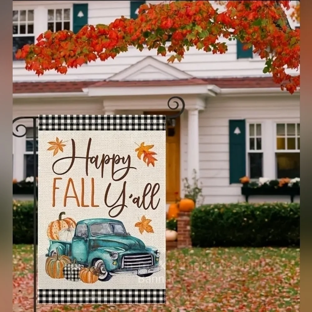 Happy Fall Y'all Garden Flag